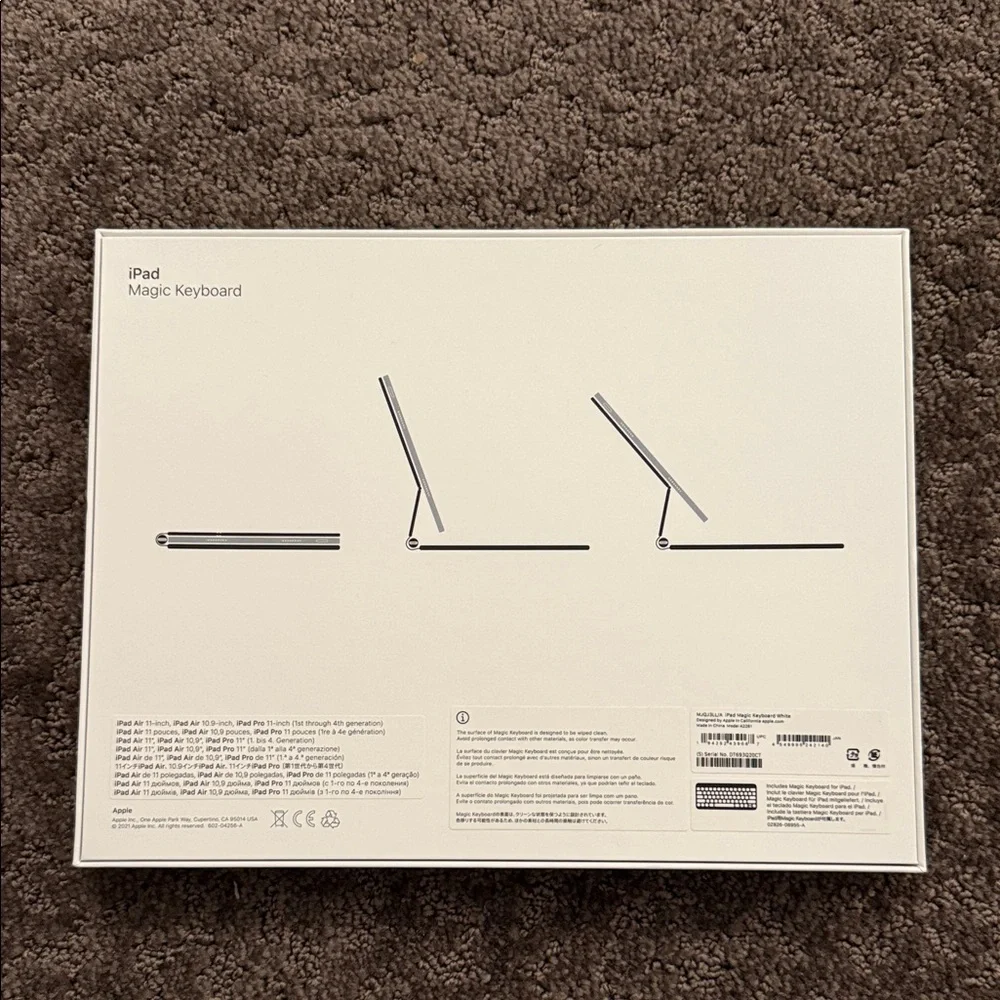Apple iPad Magic Keyboard - Sleek White Finish